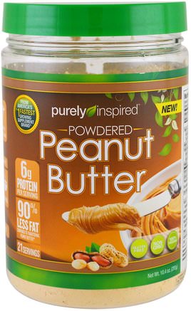 Powdered Peanut Butter, 10.4 oz (295 g) by Purely Inspired-Mat, Jordnötssmör