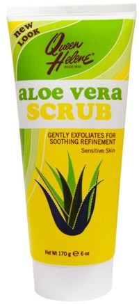 Scrub, Sensitive Skin, Aloe Vera, 6 oz (170 g) by Queen Helene-Skönhet, Ansiktsvård, Ansiktsrengöring