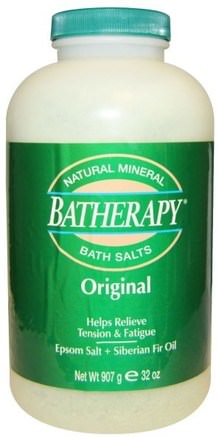 Batherapy, Natural Mineral Bath Salts, Original, 32 oz (907 g) by Queen Helene-Bad, Skönhet, Badsalter