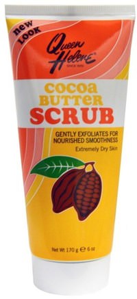 Scrub, Extremely Dry Skin, Cocoa Butter, 6 oz (170 g) by Queen Helene-Skönhet, Ansiktsvård, Ansiktsrengöring, Hälsa, Hud, Kakaosmör