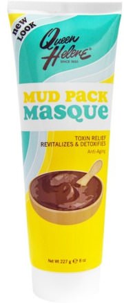 Mud Pack Masque, Toxin Relief, Anti-Aging, 8 oz (227 g) by Queen Helene-Skönhet, Ansiktsvård, Hudtyp Anti-Åldrande Hud, Ansiktsmasker, Lera Masker