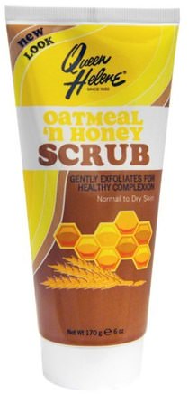Scrub, Normal to Dry Skin, Oatmeal n Honey, 6 oz (170 g) by Queen Helene-Skönhet, Ansiktsvård, Ansiktsrengöring, Ansiktsexfoliatorer