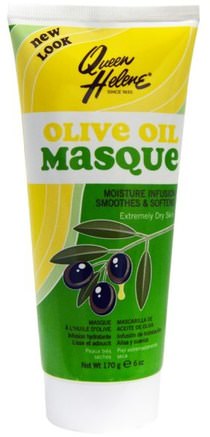 Olive Oil Masque, Moisture Infusion, Extremely Dry Skin, 6 oz (170 g) by Queen Helene-Skönhet, Ansiktsmasker
