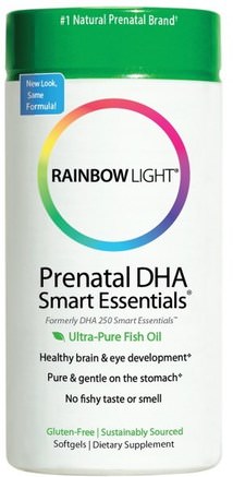Prenatal DHA, Smart Essentials, 60 Softgels by Rainbow Light-Kosttillskott, Efa Omega 3 6 9 (Epa Dha), Dha, Hälsa, Kvinnor