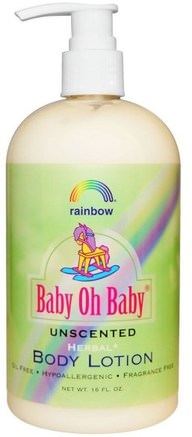 Baby Oh Baby, Body Lotion, Unscented, 16 fl oz by Rainbow Research-Bad, Skönhet, Body Lotion