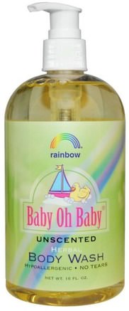 Baby Oh Baby, Herbal Body Wash, Unscented, 16 fl oz by Rainbow Research-Bad, Skönhet, Duschgel