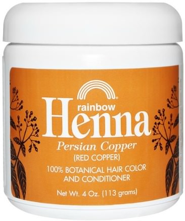 Henna, Hair Color and Conditioner, Copper (Red Copper), 4 oz (113 g) by Rainbow Research-Bad, Skönhet, Hår, Hårbotten, Hårfärg, Hårvård