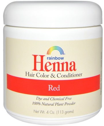 Henna, Hair Color and Conditioner, Red, 4 oz (113 g) by Rainbow Research-Bad, Skönhet, Hår, Hårbotten, Hårfärg, Hårvård