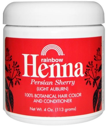 Henna, Hair Color & Conditioner, Sherry (Light Auburn), 4 oz (113 g) by Rainbow Research-Bad, Skönhet, Hår, Hårbotten, Hårfärg, Hårvård