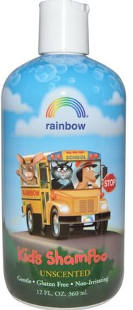 Kids Shampoo, Unscented, 12 fl oz (360 ml) by Rainbow Research-Bad, Skönhet, Schampo