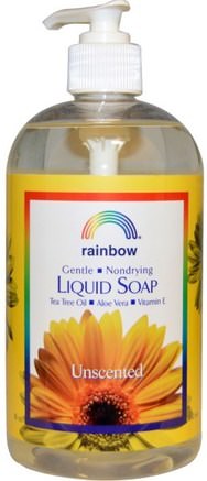 Liquid Soap, Unscented, 16 oz (480 ml) by Rainbow Research-Bad, Skönhet, Tvål