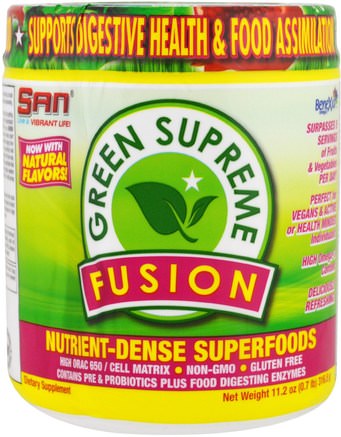 Green Supreme Fusion, 11.2 oz (316.5 g) by Raw Fusion-Kosttillskott, Superfoods