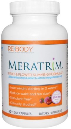 Meratrim, Fruit & Flower Slimming Formula, 60 Veggie Caps by Rebody Safslim-Viktminskning, Kost, Meratrim