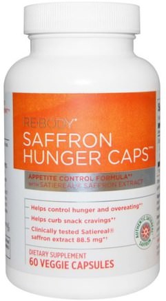 Saffron Hunger Caps, 60 Veggie Caps by Rebody Safslim-Kosttillskott, Saffran, Viktminskning, Kost