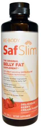 The Original Belly Fat Supplement, Delicious Berry Cream Fusion, 16 oz (454 g) by Rebody Safslim-Viktminskning, Kost, Fettbrännare