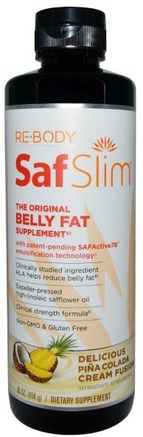 The Original Belly Fat Supplement, Pia Colada Cream Fusion, 16 oz (454 g) by Rebody Safslim-Viktminskning, Kost, Fettbrännare
