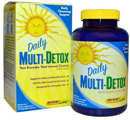 Daily Multi-Detox, 120 Veggie Caps by Renew Life-Hälsa, Detox