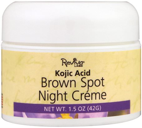 Brown Spot Night Creme, 1.5 oz (42 g) by Reviva Labs-Skönhet, Ansiktsvård, Krämer Lotioner, Serum, Hälsa, Hud, Nattkrämer