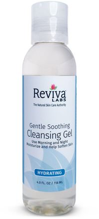 Gentle Soothing Cleansing Gel, 4 fl oz (118 ml) by Reviva Labs-Skönhet, Ansiktsvård, Ansiktsrengöring