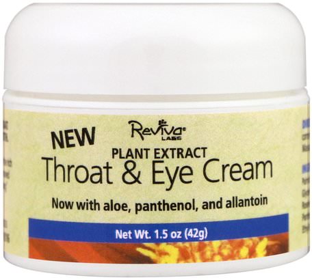 Throat & Eye Cream, 1.5 oz (41 g) by Reviva Labs-Skönhet, Ansiktsvård, Krämer Lotioner, Serum, Hälsa, Hud, Nattkrämer