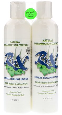 Herbal Healing Lotion, Witch Hazel & Aloe Vera, 2 Pack, 8 oz (227 g) Each by Rixx-Bad, Skönhet, Omega Bad, Body Lotion