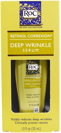 Retinol Correxion, Deep Wrinkle Serum, 1.0 fl oz (30 ml) by RoC-Skönhet, Ansiktsvård, Krämer Lotioner, Serum