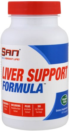 Liver Support Formula, 100 Veggie Caps by SAN Nutrition-Hälsa, Leverstöd