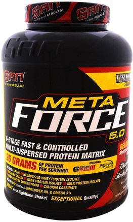 Metaforce 5.0, Chocolate Rocky Road, 81 oz (2297 g) by SAN Nutrition-San Nutrition, Sport