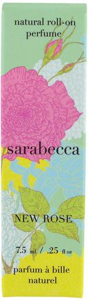 Natural Roll-On Perfume, New Rose.25 fl oz (7.5 ml) by Sarabecca-Bad, Skönhet
