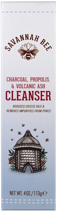 Charcoal Propolis & Volcanic Ash Cleanser, 4 oz (113 g) by Savannah Bee Company Inc-Skönhet, Ansiktsvård