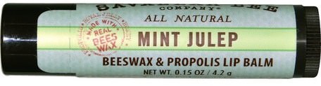 Lip Balm, Mint Julep, 0.15 oz (4.2 g) by Savannah Bee Company Inc-Bad, Skönhet, Läppvård, Läppbalsam