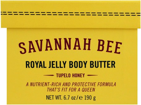 Royal Jelly Body Butter, Tupelo Honey, 6.7 oz (190 g) by Savannah Bee Company Inc-Skönhet, Hälsa, Hud