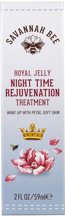 Royal Jelly Night Time Rejuvenation Treatment, 2 fl oz (59 ml) by Savannah Bee Company Inc-Skönhet, Ansiktsvård