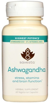 Ashwagandha, 60 Veggie Caps by Savesta-Kosttillskott, Adaptogen