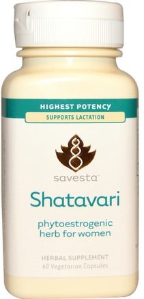 Shatavari, 60 Vegetarian Capsules by Savesta-Örter, Shatavari, Kvinnor