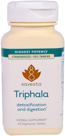 Triphala, 60 Vegetarian Tablets by Savesta-Hälsa, Detox, Triphala, Örter, Ayurveda Ayurvediska Örter