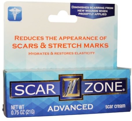 Scar Cream Advanced, 0.75 oz (21 g) by Scar Zone-Hälsa, Hud, Sträckmärken Ärr