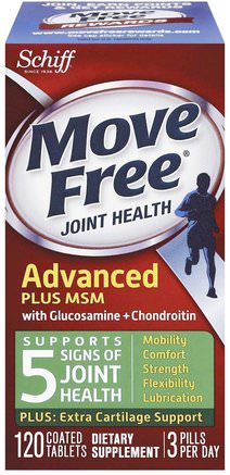 Move Free Joint Health, Glucosamine Chondroitin Plus MSM, 120 Coated Tablets by Schiff-Schiff Flytta Sig Fritt