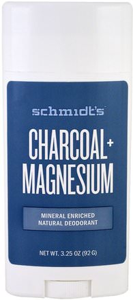 Charcoal + Magnesium, 3.25 oz (92 g) by Schmidts Natural Deodorant-Bad, Skönhet, Deodorant