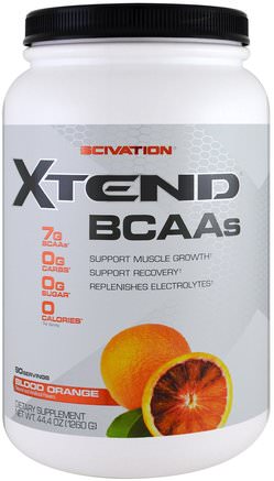 Xtend, BCAAs, Blood Orange, 44.4 oz (1260 g) by Scivation-Sport, Träning