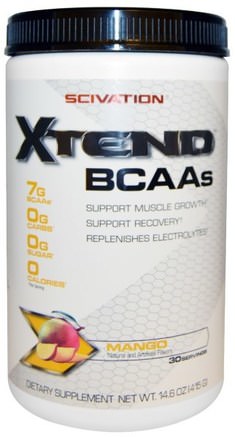XTend, BCAAs, Mango, 14.6 oz (415 g) by Scivation-Sport, Träning, Sport