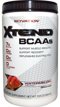 Xtend BCAAs, Watermelon, 13.5 oz (384 g) by Scivation-Sport, Träning, Sport