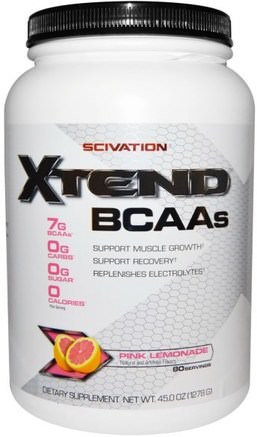 Xtend, Intra-Workout Catalyst, Pink Lemonade, 45.0 oz (1278 g) by Scivation-Sport, Träning, Sport