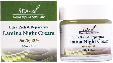 Lamina Night Cream, 1 oz (30 ml) by Sea el-Hälsa, Hud, Nattkrämer, Skönhet, Ansiktsvård, Hudtyp Normal Till Torr Hud