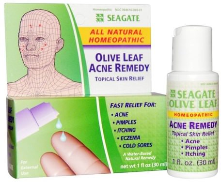 Olive Leaf Acne Remedy, 1 fl oz (30 ml) by Seagate-Kosttillskott, Homeopati Kvinnor