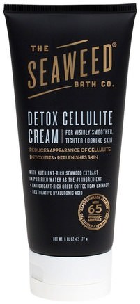 Detox Cellulite Cream, For Visibly Smoother, Tighter-Looking Skin, 6 fl oz (177 ml) by Seaweed Bath Co.-Bad, Skönhet, Body Lotion, Hud, Celluliter