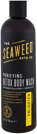 Purifying Detox Body Wash, Enlighten, Lemongrass, 12 fl oz (354 ml) by Seaweed Bath Co.-Bad, Skönhet, Duschgel