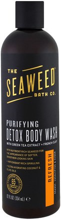 Purifying Detox Body Wash, Refresh, Orange, Eucalyptus & Cedar, 12 fl oz (354 ml) by Seaweed Bath Co.-Bad, Skönhet, Duschgel