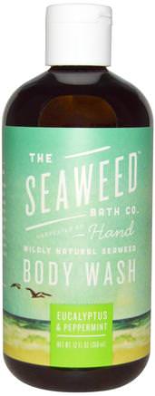 Wildly Natural Seaweed Body Wash, Eucalyptus & Peppermint, 12 fl oz (360 ml) by Seaweed Bath Co.-Bad, Skönhet, Duschgel