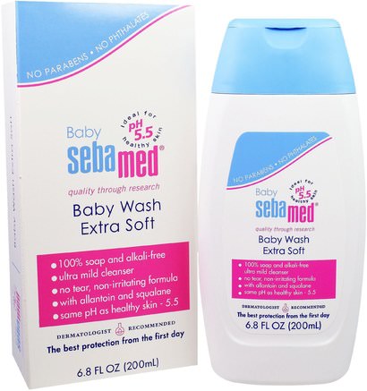 Baby Wash, Extra Soft, 6.8 fl oz (200 ml) by Sebamed USA-Bad, Skönhet, Duschgel, Barn Kroppsvask, Barn Duschgel